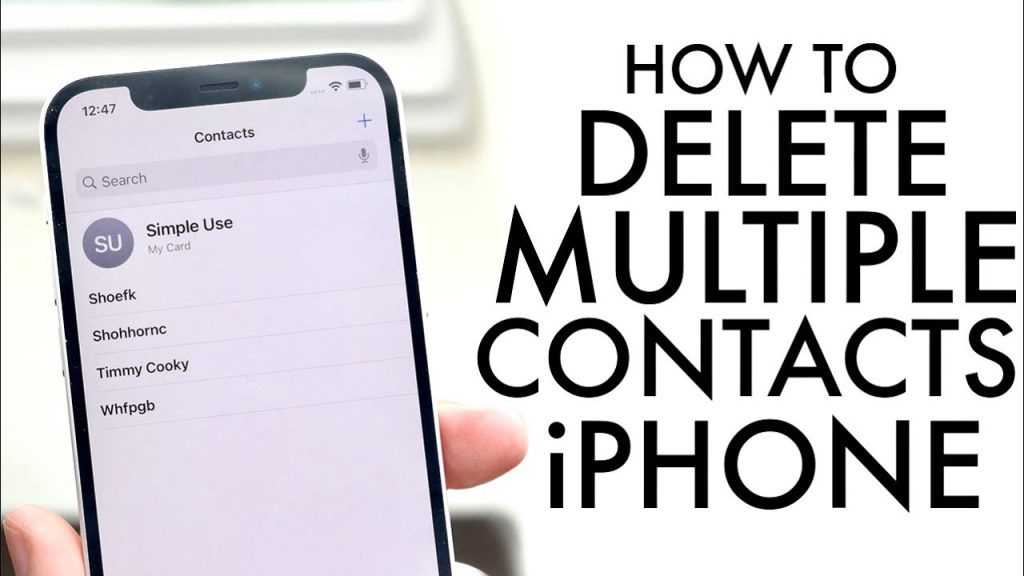 How to Delete Multiple Contacts on iPhone