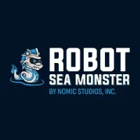 robot sea monster logo