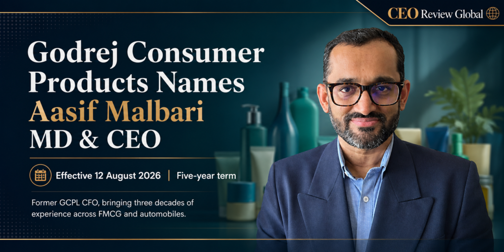 Godrej Consumer Products Names Aasif Malbari MD and CEO Godrej Consumer Products appoints Aasif Malbari as Managing Director and Chief Executive Officer