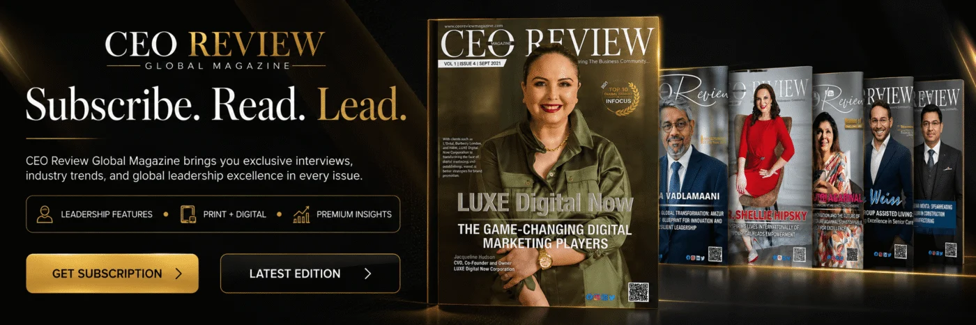 Subscribe. Read. Lead. CEO Review Magazine subscription