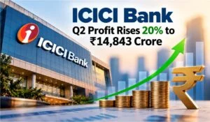 ICICI Bank Q2 Profit Rises 20% to ₹14,843 Crore as Loans Grow 30%