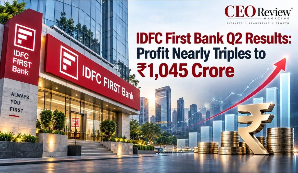 IDFC First Bank Q2 Results: Profit Nearly Triples to ₹1,045 Crore