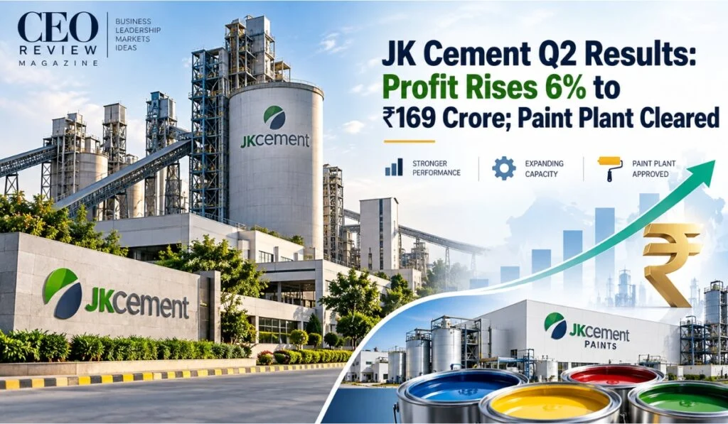 JK Cement Q2 Results: Profit Rises 6% to ₹169 Crore; Paint Plant Cleared